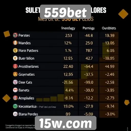 Estatísticas sobre jogos populares na 559bet